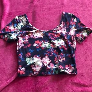 floral crop top